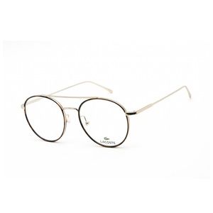 Gold Lacoste unisex aviator eyeglasses